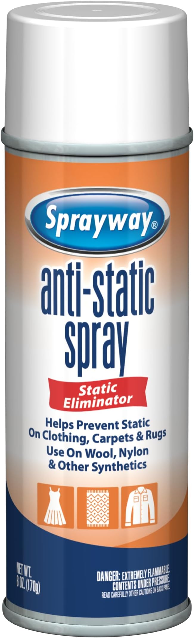 SW956R Residue-Free Anti-Static Spray, Reduce Static Cling, Eliminate Static Shock, 6 Oz