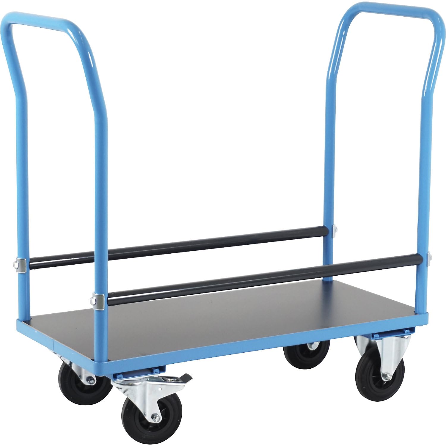 eurokraft pro | Reifentransportwagen | Ladeflächen-LxB 970 x 500 mm, Vollgummi