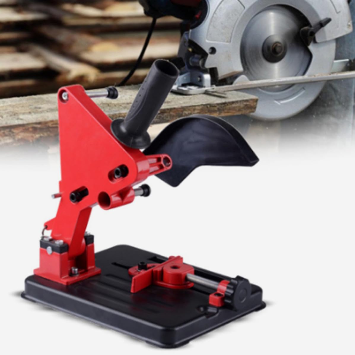 BESPORTBLE Soporte Angular para Amoladora Angular de Aleación de Aluminio y Hierro Alta Resistencia al Calor y Almacenamiento Conveniente para Corte Seguro