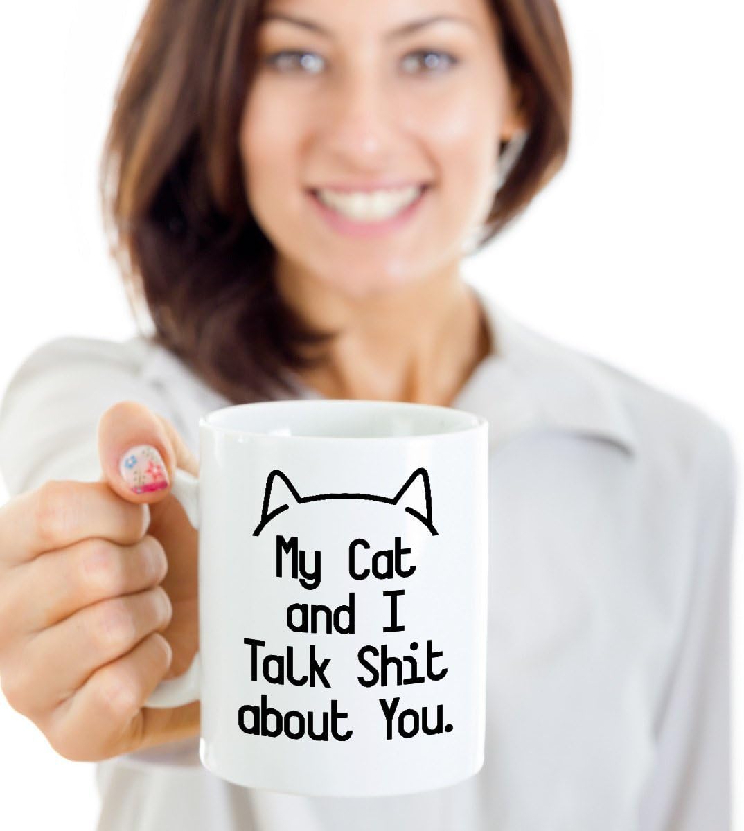 Get Discount 70% Price Funny My Cat and I Talk Shit About You Coffee & Tea Gift Mug, Gag Gifts for a Cat Lover Lady (15oz) Up To 50% OFF Funny My Cat and I Talk Shit About You Coffee & Tea Gift Mug, Gag Gifts for a Cat Lover Lady (15oz)