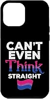 Vista 1 de iPhone 14 Pro Max Can't Even Think Straight LGBTQ Bisexual Flag Gay Pride Bi Case
