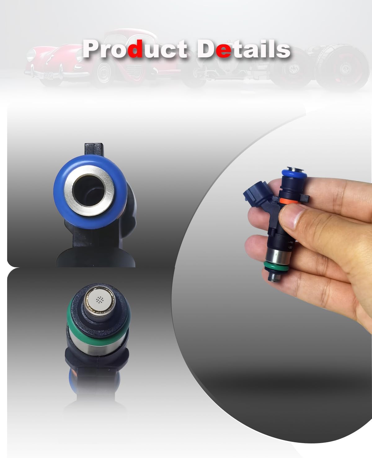 8-Count Fuel Injector Compatible with Infiniti QX56 2004-2010, Nissan Armada/ NV2500/ NV3500/ Pathfinder/Titan 2004-2019 - V8 5.6L - Replacement for FJ750 280158007 842-12298 1571082Z00