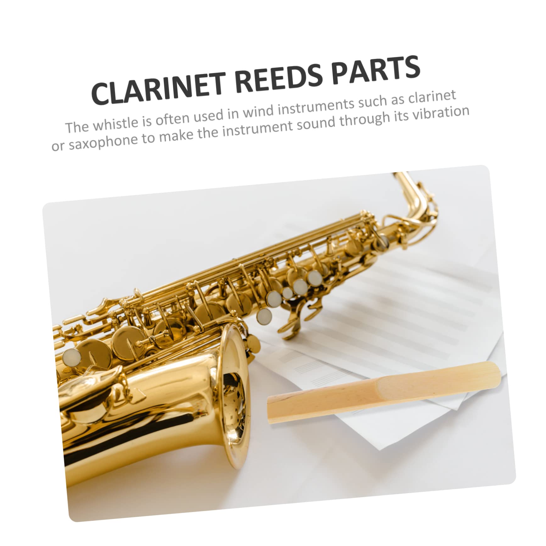 TOYANDONA 40piezas De Clarinete Dureza Accesorios De Instrumento Portátiles Para Clarinete y Saxofón Ligeros y Compactos Para Profesionales y Principiantes