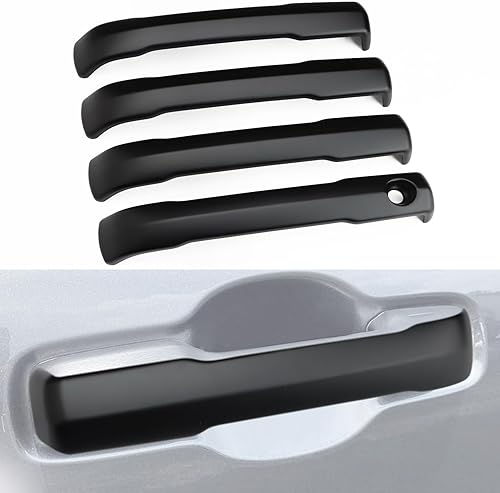 Cubierta de manija de puerta de automóvil compatible con Toyota Tundra 2022 2023 2024 2025 2026 Accesorios protector de manija de puerta para Tacoma