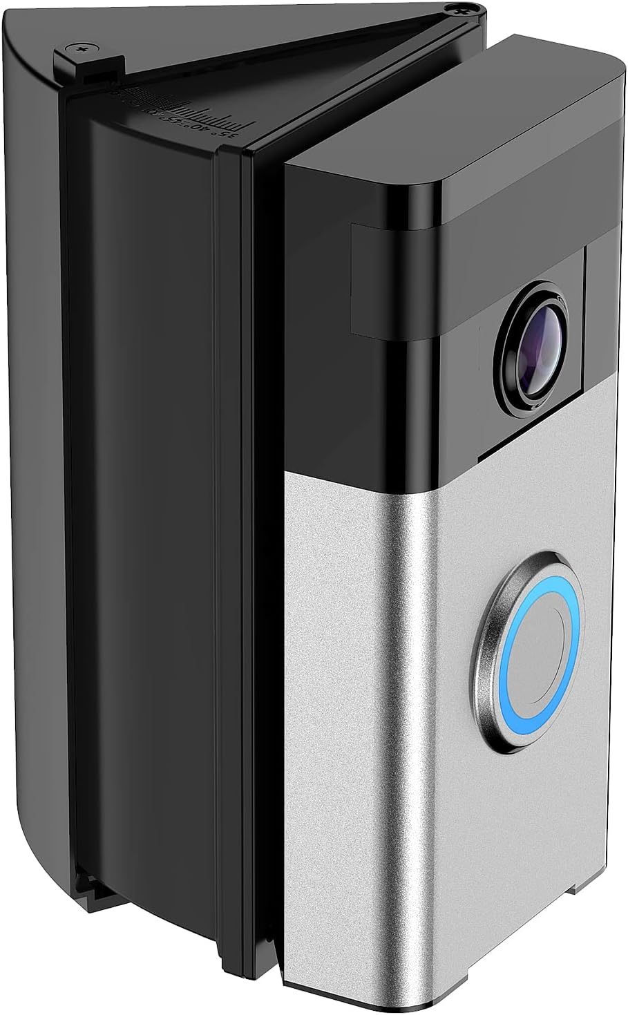 RIOVO Adjustable 30 to 55 Degree Doorbell Angle Mount Compatible with Video Doorbell 1st / 2st / 3st / 4st / (2020 Release), Replacement Angle Adjustment Adapter Mounting Bracket Wedge Kit - - 