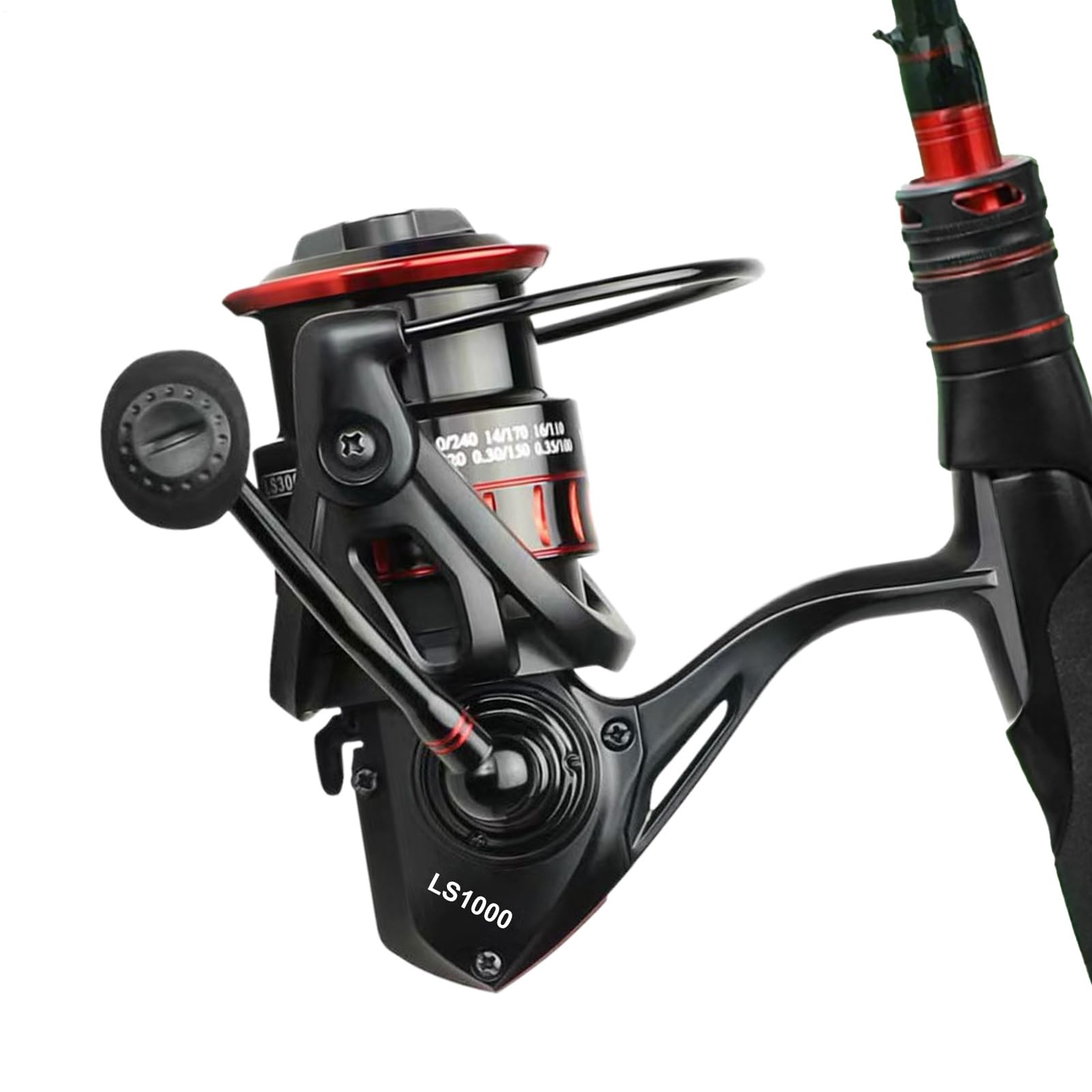 Moulinet de pêche lisse et ergonomique pour canne à pêche en eau douce et mer - 8
