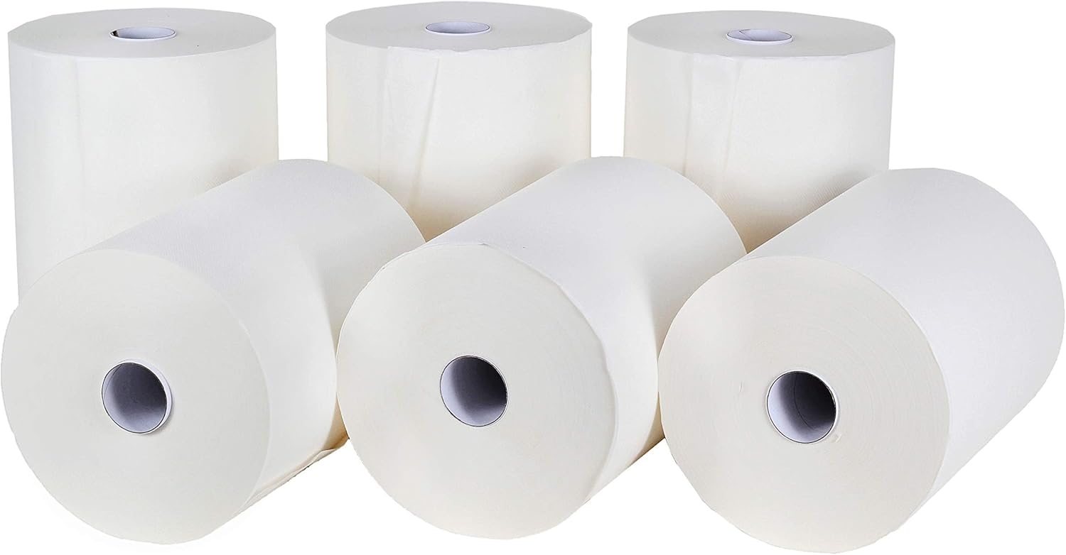MULMEHË High Capacity Dispenser TAD Paper Towels, 10" x 800', 6 Rolls (40 case-Bulk Pallet)