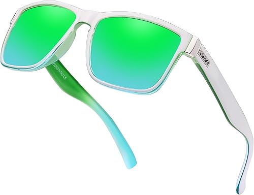 Gafas de sol deportivas polarizadas para hombre Ciclismo Correr Pesca Golf Moda Gafas de sol Mujeres HD6009 Lente polarizada con espejo azul y negro