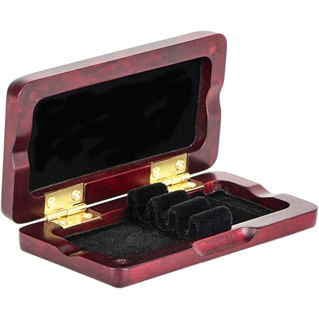 Amazon Kmise オーボエリードケース メープル収納ボックス 木製リードケース 高級感 リード三枚収納可能 楽器アクセサリ ローズウッドカラー リード 楽器 音響機器