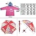 Hasbro Little Girls My Little Pony Best Friends Slicker and Umbrella Rainwear Set, Pink, Age 4-5