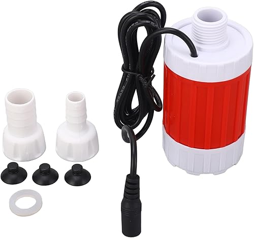 AD04S Circulating Water Pump, Water Pressure Booster Pump, Ultra Quiet 10W DC12V with Stainless Steel Shaft for Fish Tank Aquarium Shower, High Flow