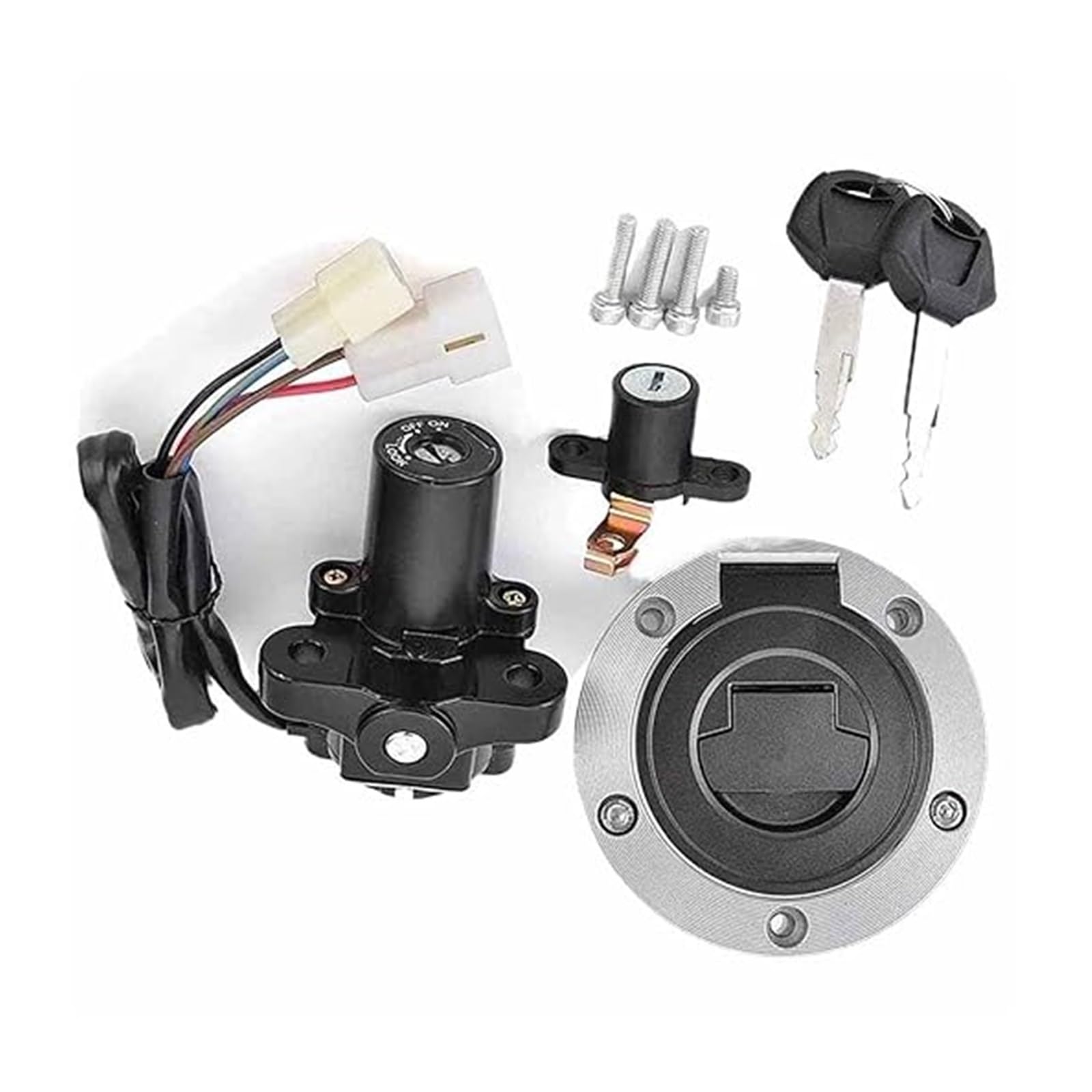 Cerradura De Encendido para Yamaha para Midnight Star para XVS1300A 2007-2011/2014/2016 Interruptor Arranque Gasolina Encendido Motocicleta Juego Llaves Accesorios