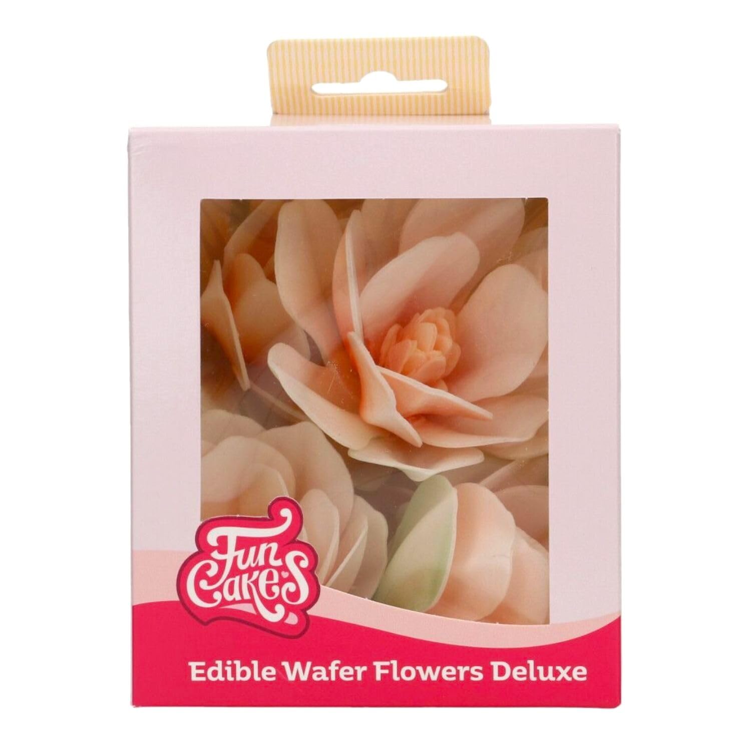 FunCakes Edible Wafer Flowers Deluxe Magnolia White Large - Edible Paper Flowers for Decorating Cakes, Cupcakes and Desserts - Pack of 6