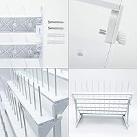 Vista 6 de Sew Tech Estante de Hilo para 60 Carretes o 30 Conos, Soporte de Hilo Grande Montado en Pared con Clavijas Largas, Soporte de Hilo de Plástico