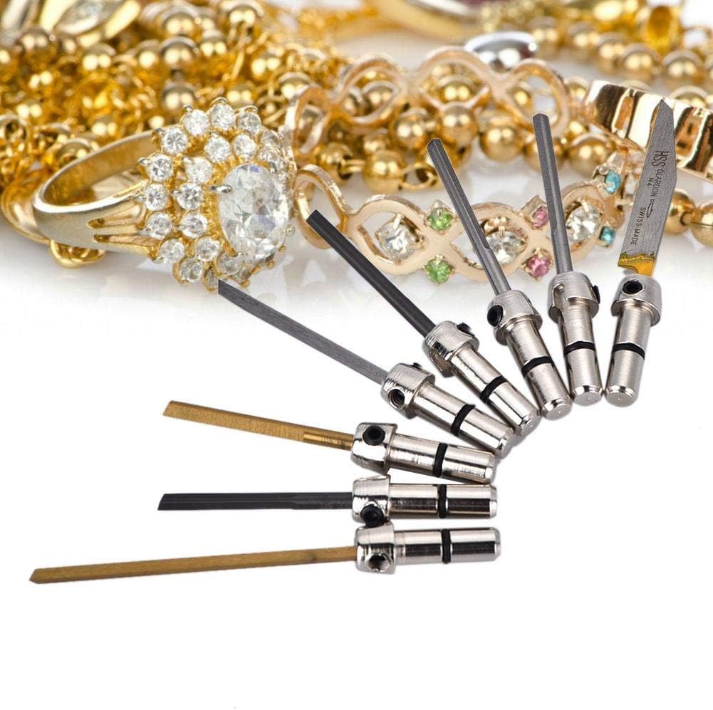 Jewelry Engraver Tools,Engraving Cutting Bits for Pneumatic Impact Engraving Machine Jewelry Tool Edge Tungsten Steel Carving Graver Knife