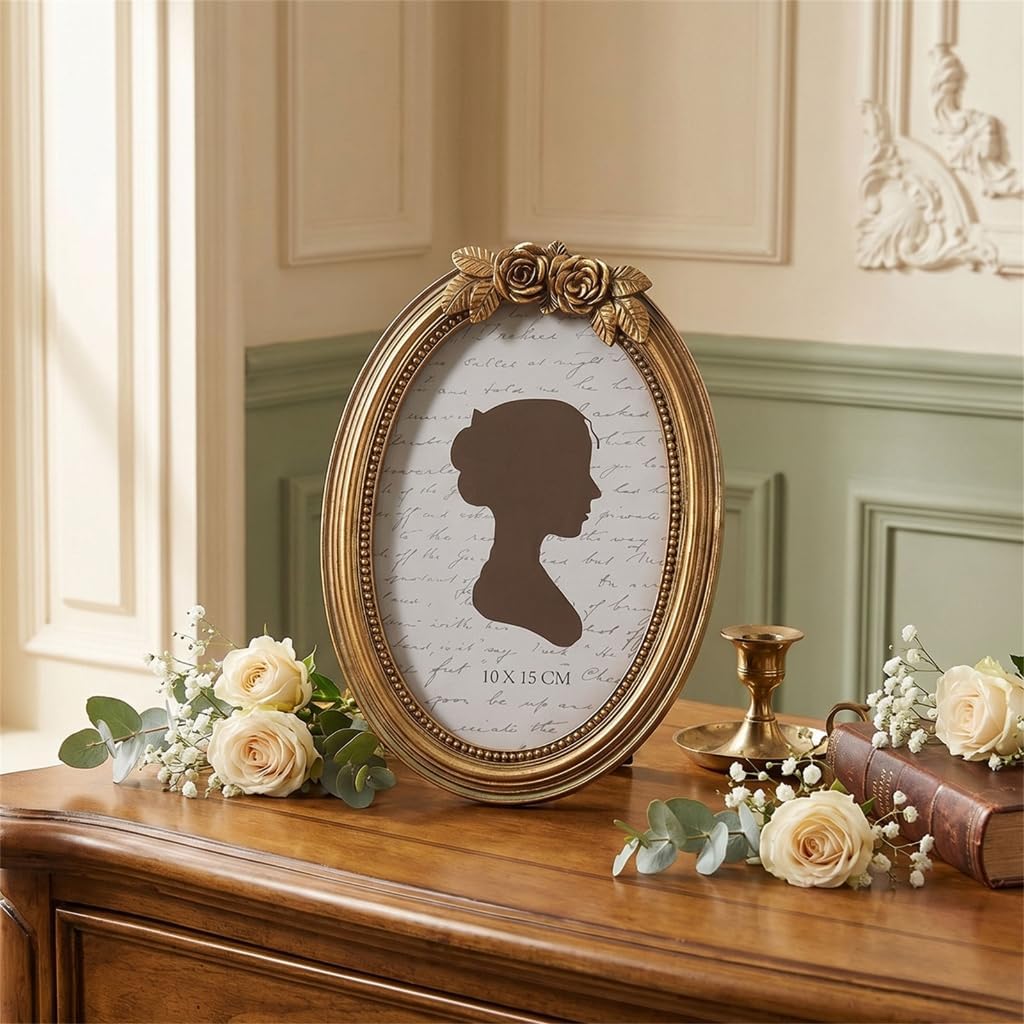 Retro Picture Frame Antique Ornate Photo Frame Decorative Photo Frame Home