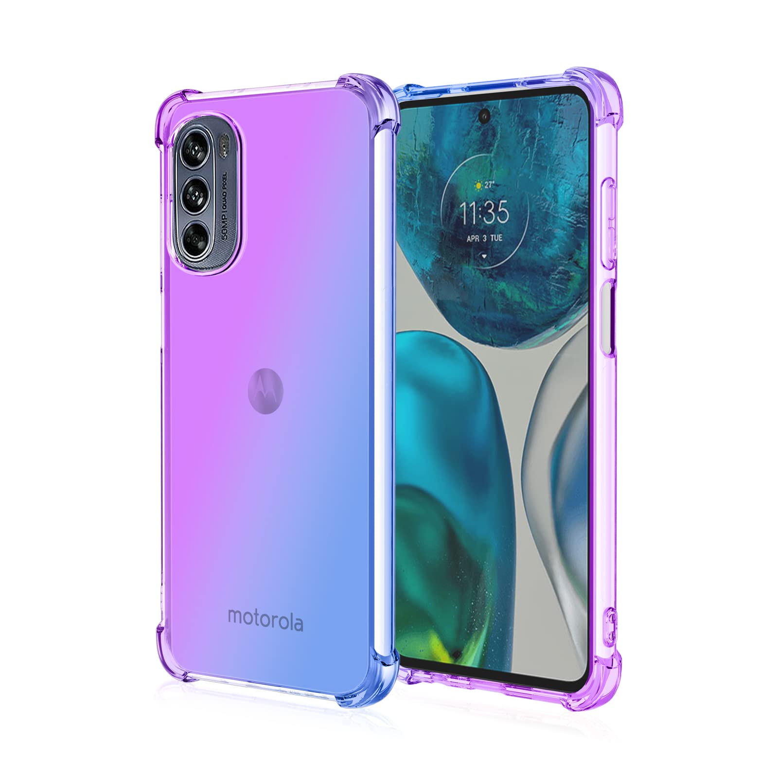 Avizar Coque Pour Motorola Moto G62 5G Silicone Semi-rigide Finition