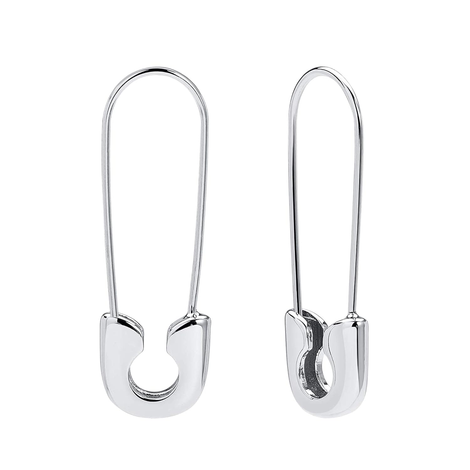 Safety Pin Earrings for Women 14K Gold Silver Pin Earrings Jewelry for Women