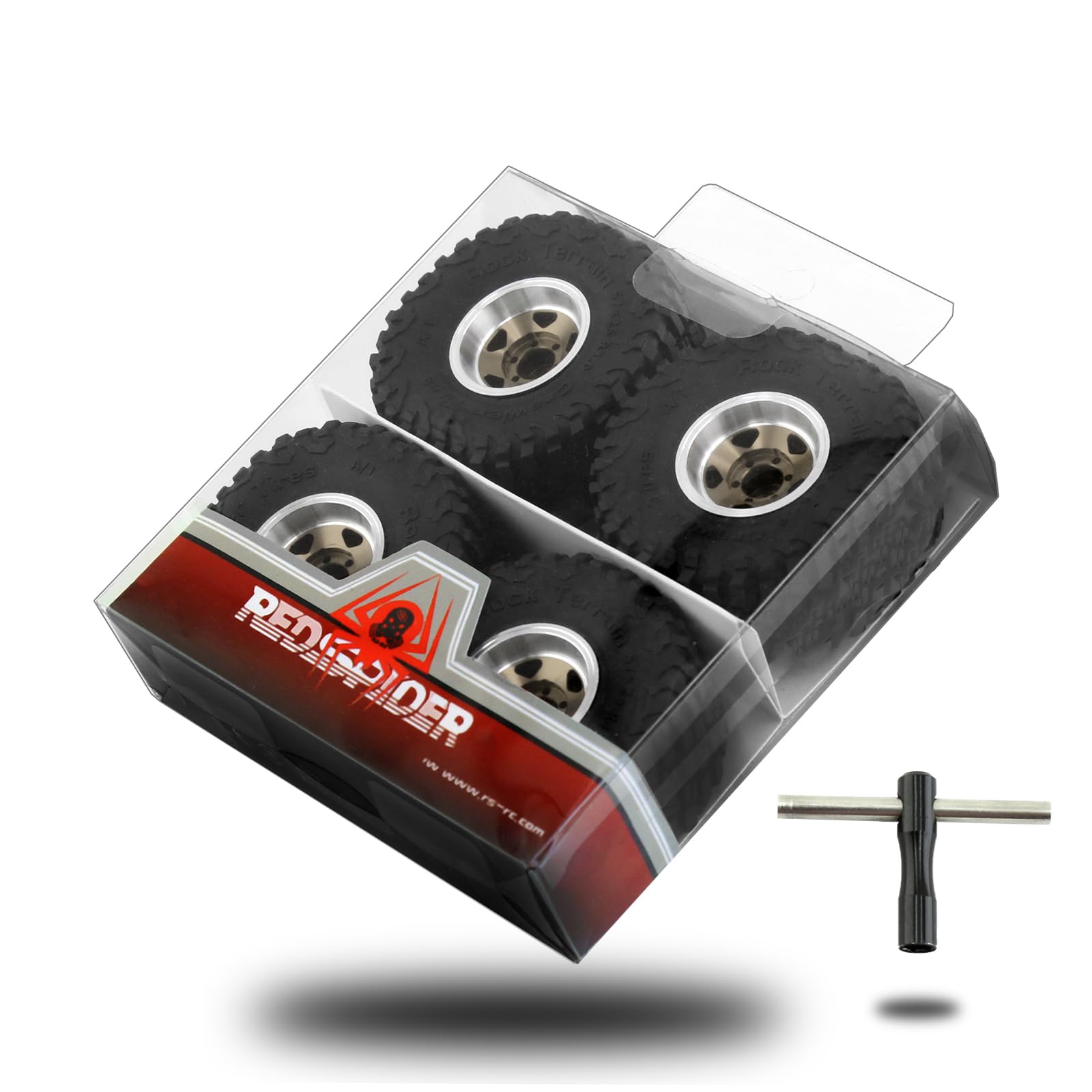 Amazon | WLYEJEA 4個 1インチ RCクローラータイヤ 1/24 ビードロック
