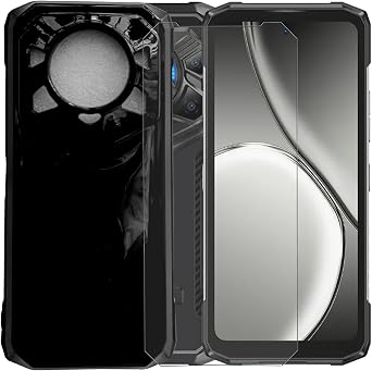 Cover for Doogee Blade20 Play Phone Case,Anti Fingerprint TPU | Tempered Glass Screen Protector ,1 Pack , 6.60 inches,No bubbles,Ultra Clear, 9H Scratch Resistant