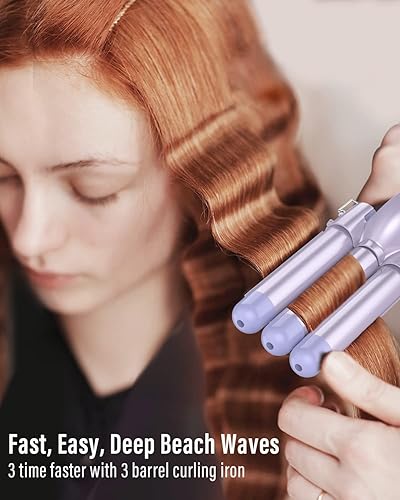 Miniatura 3 de Waver - Varita rizadora BESTOPE PRO 5 en 1 con 3 barriles para mujer, rizador de pelo de calentamiento rápido en todo tipo de cabello, regalos para