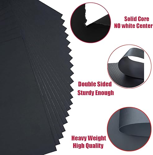 Vista 65 de Baisunt 20 hojas de papel grueso de cartulina azul marino para proyectos de arte, álbumes de recortes, tarjetas e invitaciones (8.5 x 11 pulgadas)