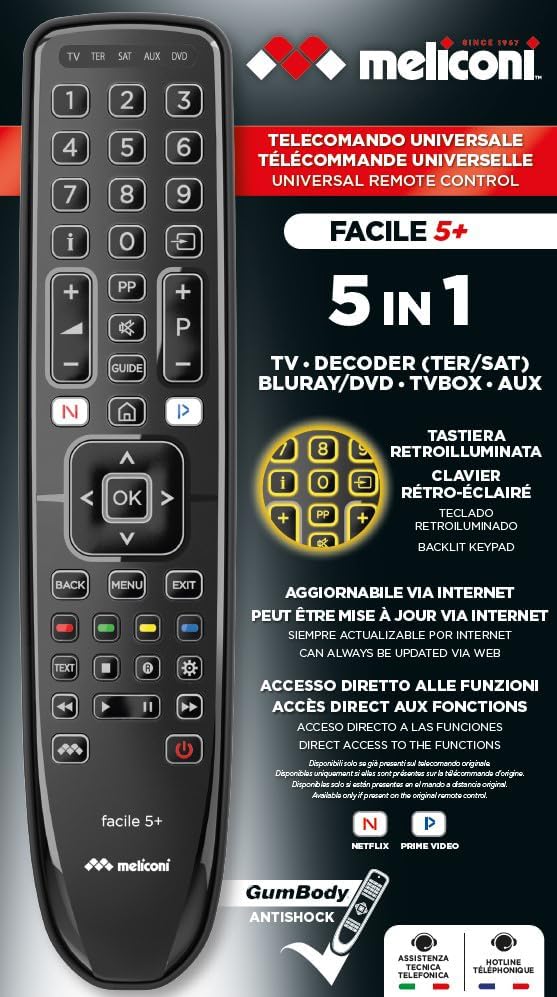 MELICONI Facile 5+ Features Overview