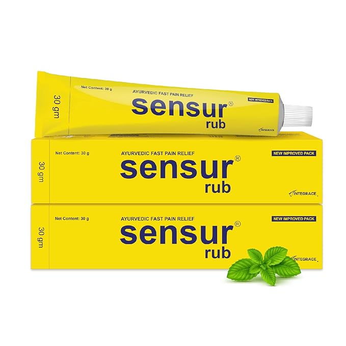 Sensur Natural and Ayurvedic Pain Relief Rub (30g, Pack of 2) | Fast Relief | All pains, One solution
