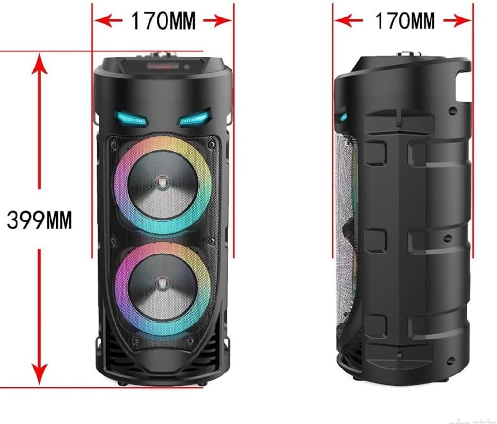 zhuhw speakers party 30w portable big power stereo subwoofer outdoor speakers with microphone and remote control