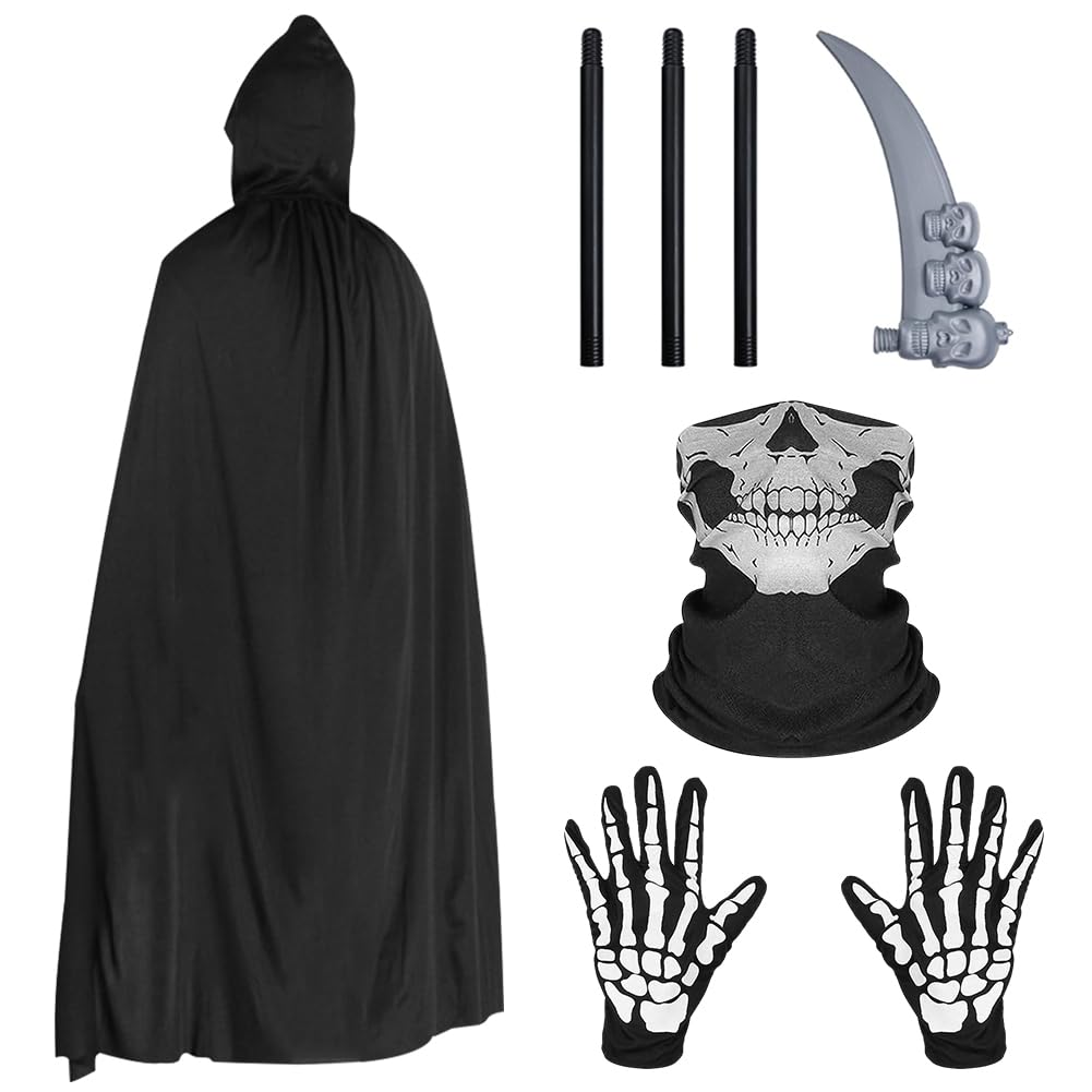 Halloween Black Hooded Cape Witch,Halloween Vampire Cloak Capes