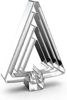 Tree Cookie Cutter Set - 5", 4", 3", 2" - 4 Piece - Stainless Steel