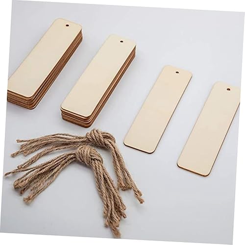Miniatura 7 de Beautiful 20Pcs Wooden Blank Bookmark Blank Bookmarks Wooden Bookmarks Wood Bookmark DIY Bookmarks Graffiti Blank Bookmarks Graffiti Bookmarks