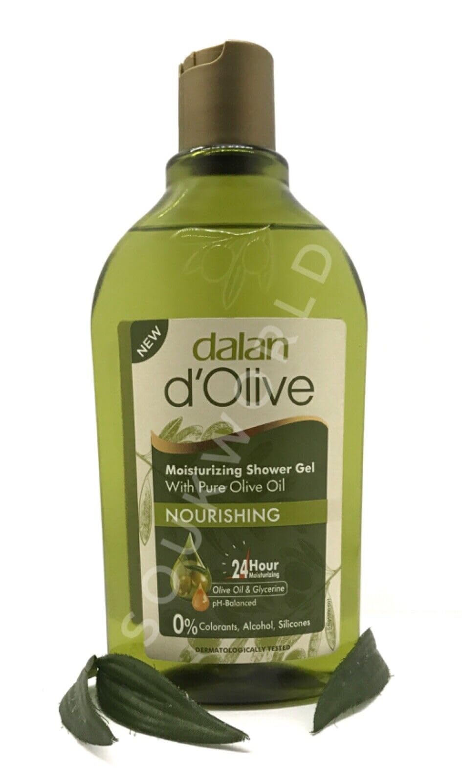 dalan d'Olive Moisturising Shower Gel With Pure Olive Oil Nourishing 24 hour Moisture 300ml, pH balanced