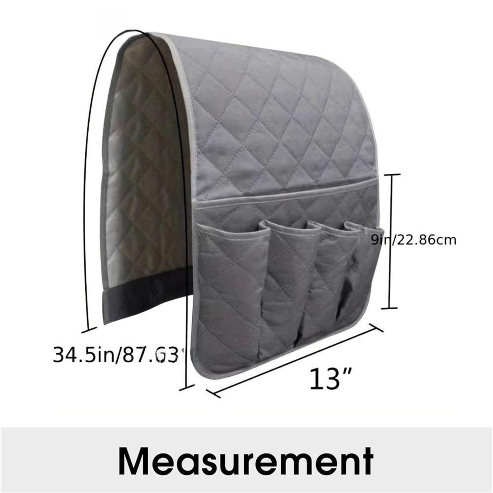Organisateur Canapé Sac de Rangement Suspendu for accoudoir canapé imperméable, Organiseur télécommande, Livre(Khaki)