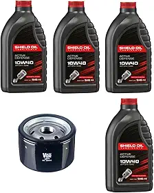 Kit troca 4 Oléos 10w40 + Filtro Logan Sandero 1.6 8v 2007 2008 2009 2010 2011 2012 2013 2014 2015 2016 2017 2018 2019 2020 2021