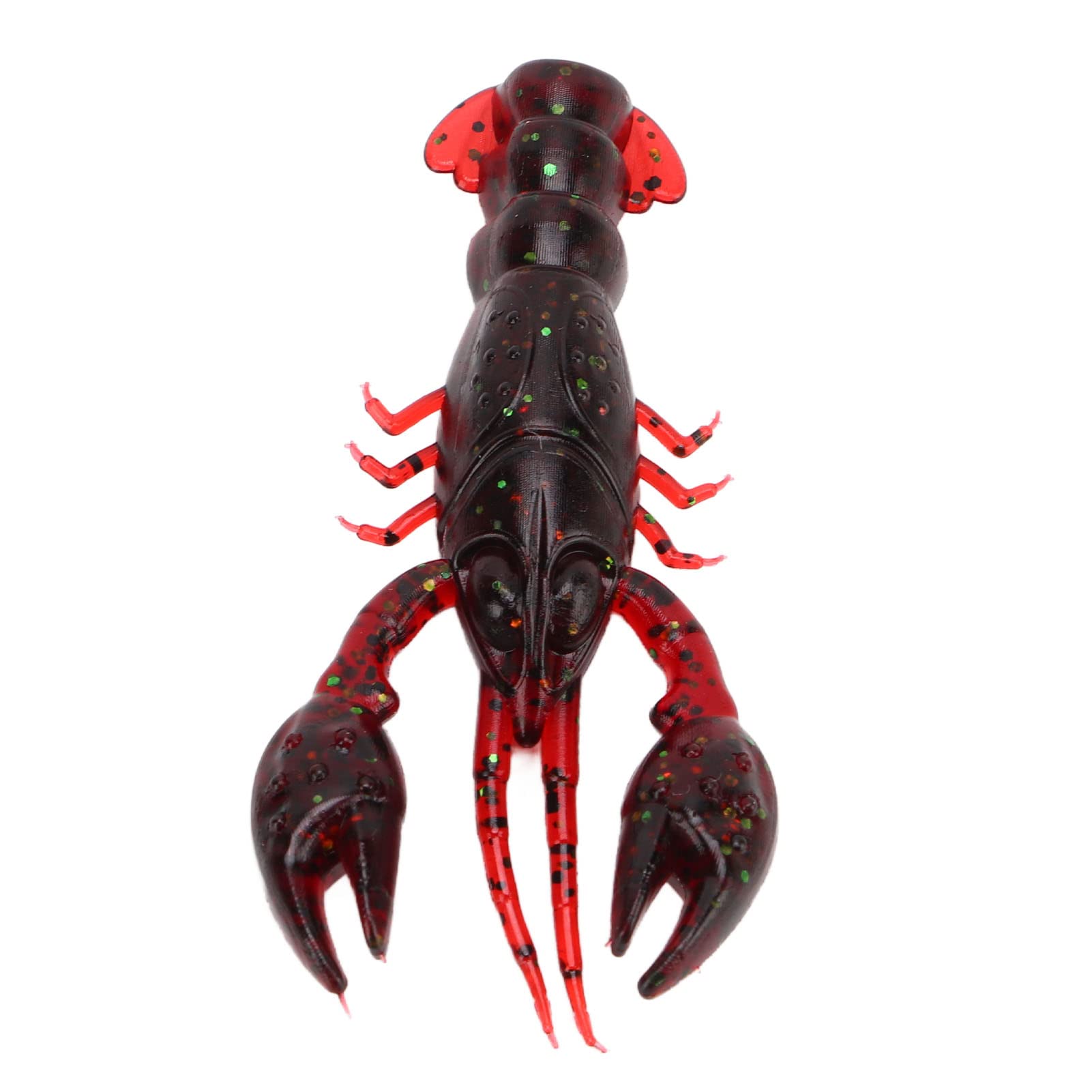 Cebo Suave Crawdad, Señuelo de Pesca Suave Flexible Artificial de PVC Reutilizable para Pesca de Lubina( roja)
