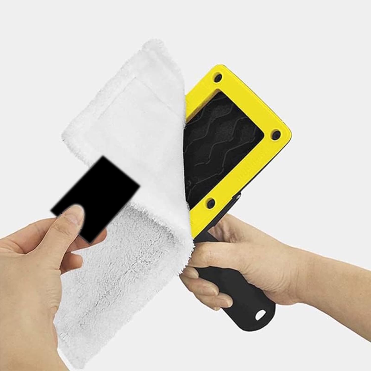 10Pcs Replacement Mop Cloths and Mop Pads Compatible with Karcher EasyFix Steam Cleaner Accessories SC2 SC3 SC4 SC5(5 Mop Cloth and 5 Cloth Covers)