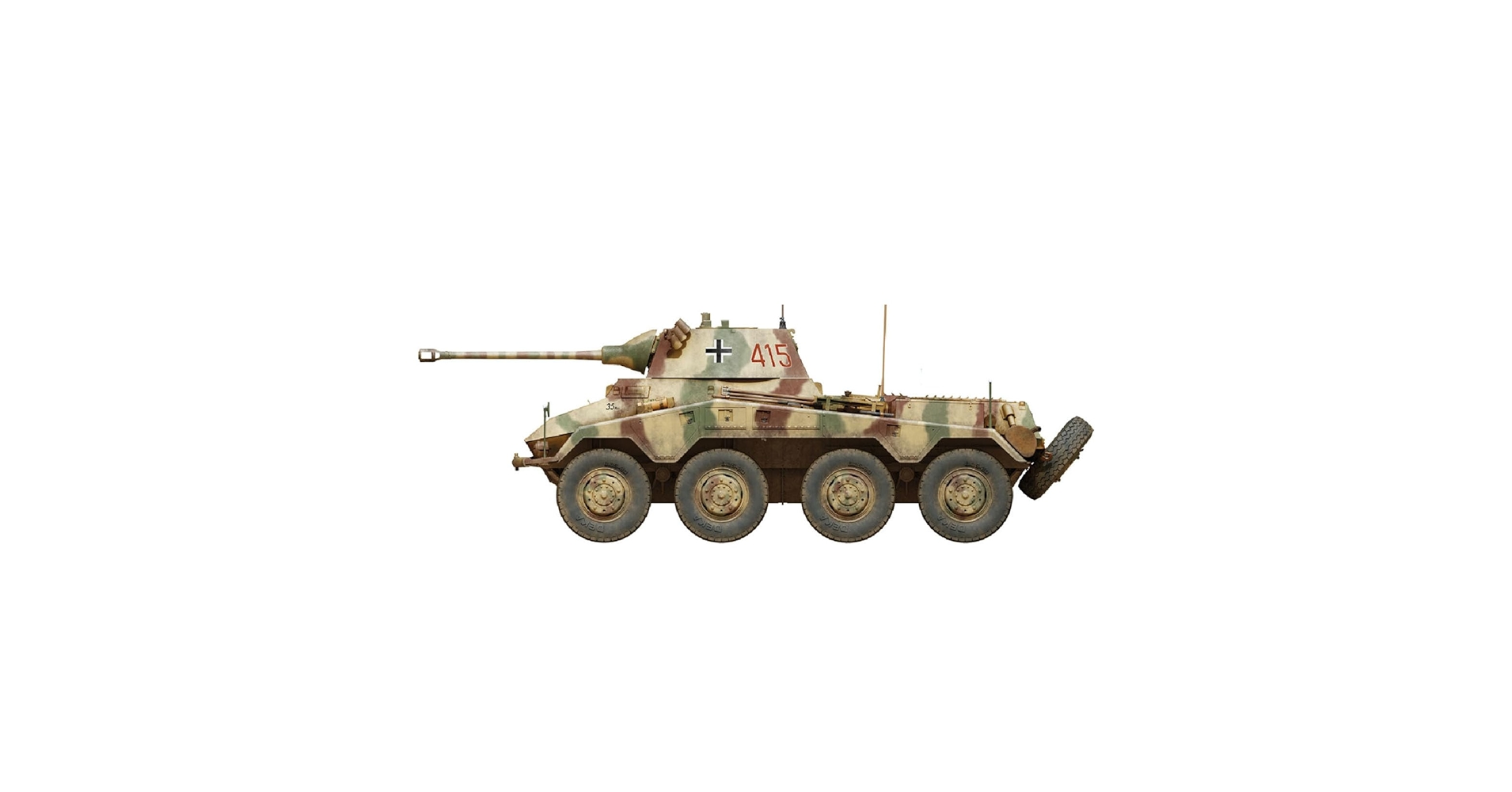 Amazon | ミニアート 1/35 WW.II ドイツ軍 8輪重装甲車 Sd.Kfz.234/2
