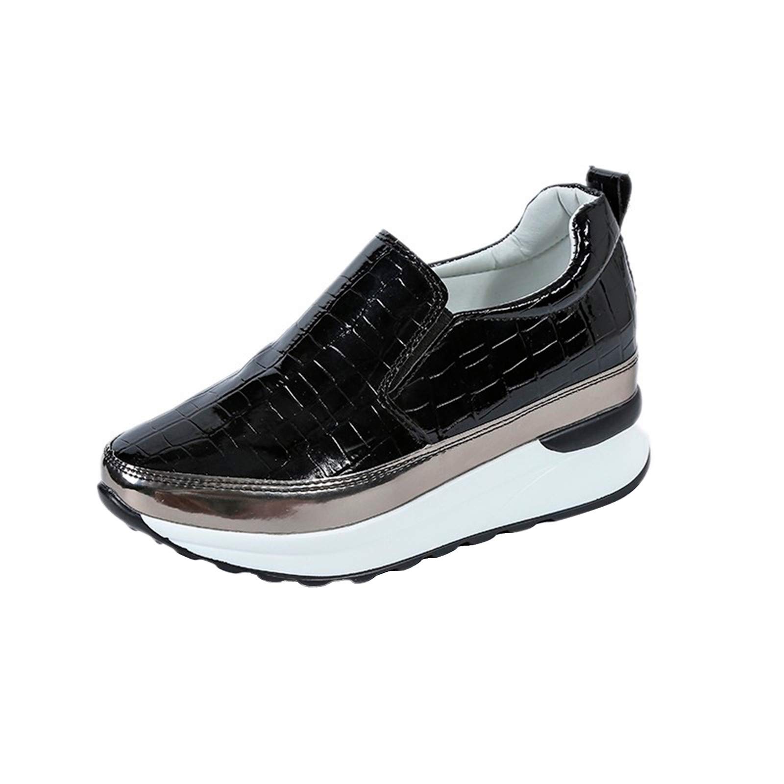 Scarpe Casual Slip Platform Zeppe Mocassini da Donna su Stivali da Donna con Tacco Stivali Donna Pioggia Togli Stivali Gomma