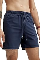 Vista 9 de Fabletics The One - Pantalón corto para hombre (sin forro), entrenamiento, natación, ligero, de secado rápido, bolsillo con cremallera, tejido