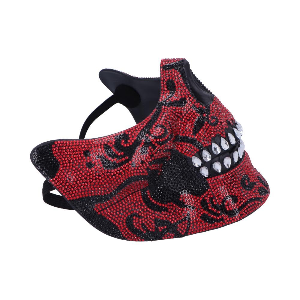 Nemesis Now Jewelled Skull Masquerade Mask, Intricate Skeleton Design with Rhinestones - Image 4