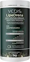 Creme de Massagem LipeDrena 1kg Vedis Profissional – Lipolítico e Drenante com Nanotecnologia