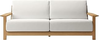 無印良品 ソファ本体 幅210×奥行96×高さ82.5cm 木製フレーム 3シーター ウレタン ポケットコイル 12396796 3人掛け