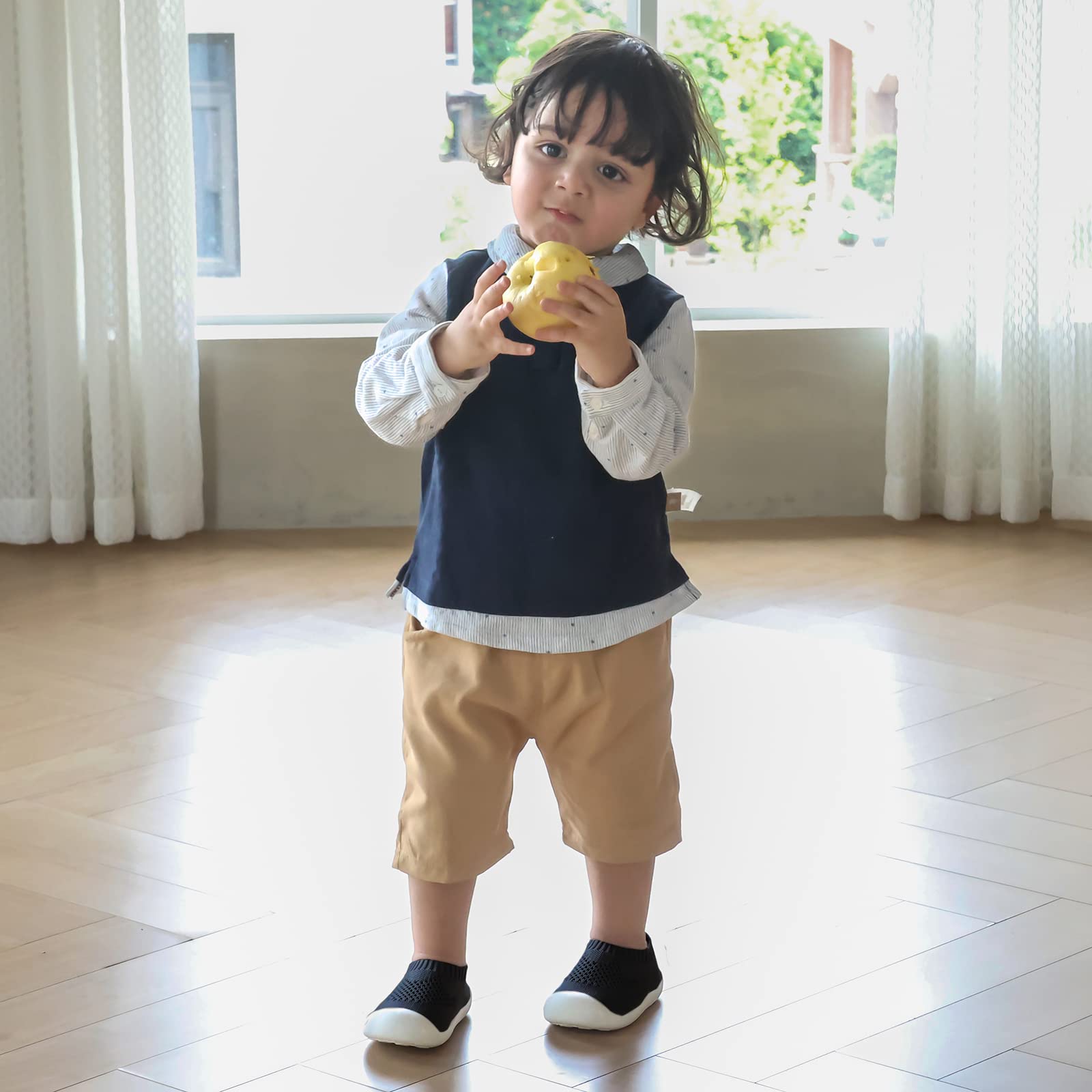 MK MATT KEELY Baby First Walking Shoes for Wide Feet Boys Girls Soft Mesh Breathable Sneakers for Toddler Infant — view 2