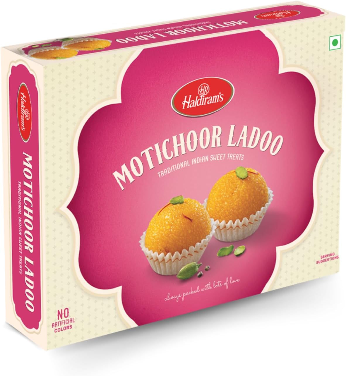 Motichoor Ladoo 200 Gram | Authentic Laddu Taste | Premium Handcrafted Indian Mithai | Great Sweets Gift Pack | Motichoor Bundi Ladu | Diwali Sweet Gifts | Healthy and Delicious Sweet Gift
