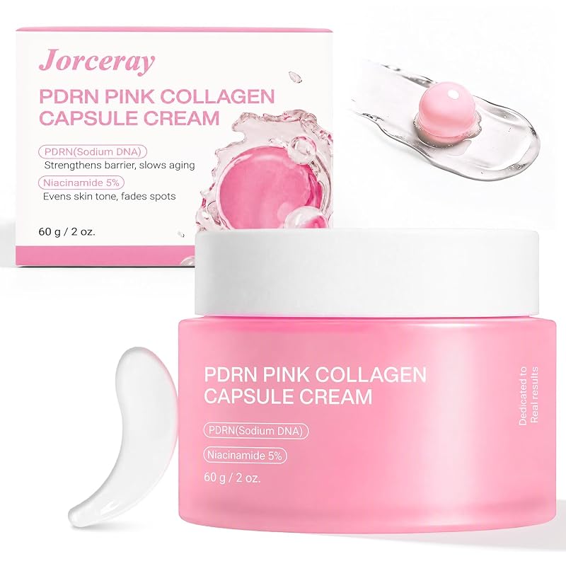 Jorceray PDRN Pink Collagen Capsule Cream com niacinamida 5% e Salmon PDRN, 60 g
