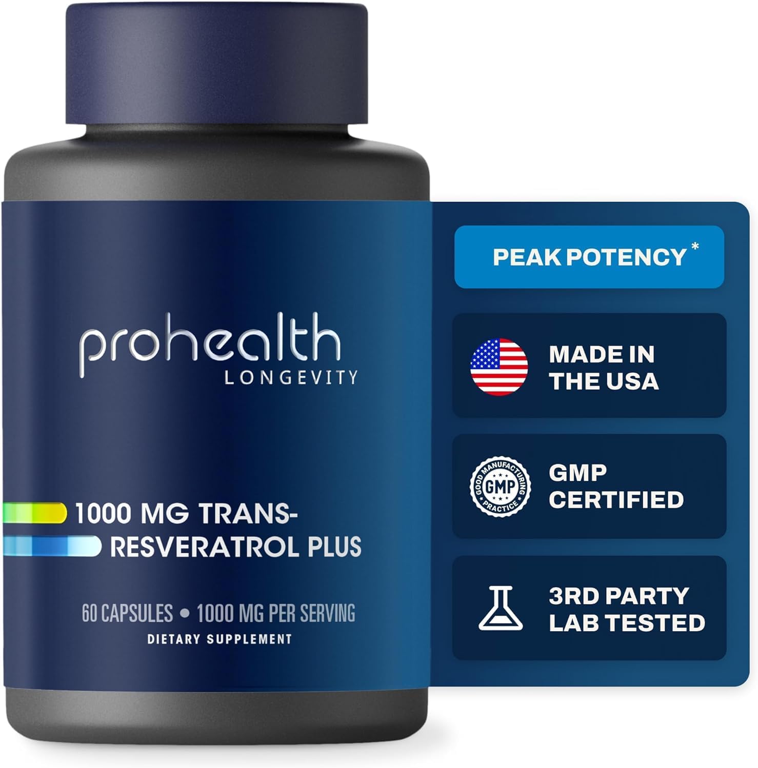 Trans-Resveratrol 1000-60 Capsules Supports Healthy Ageing, Brain Health, Cardiovascular and Joint