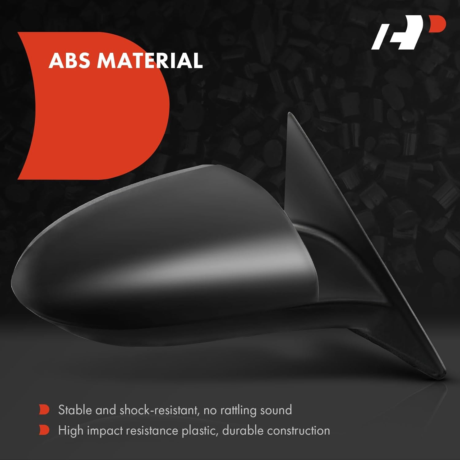 A-Premium Passenger Side Power Door Mirror - Compatible with Mazda 6 2009 2010 2011 2012 2013 - Non-Heated Non-Folding Black Outside Rear View Mirror - Replace# GS3L6912ZB