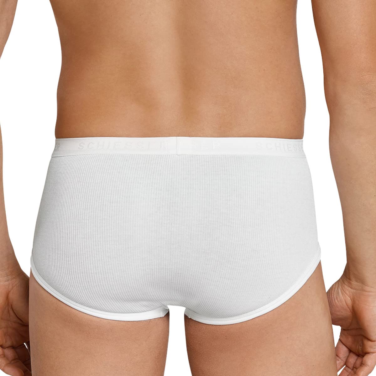 Schiesser 4er Spar-Pack Original Classics Doppelripp Sport-Slip Unterhose mit Eingriff - Baumwolle - 005052