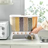  Dispensador De Alimentos, Encimera Dispensador De Cereales 6 En 1, En La Pared Contenedor De Grano Para Almacenamiento De Cereales, Harina, Recipiente De Alimentos De Cocina